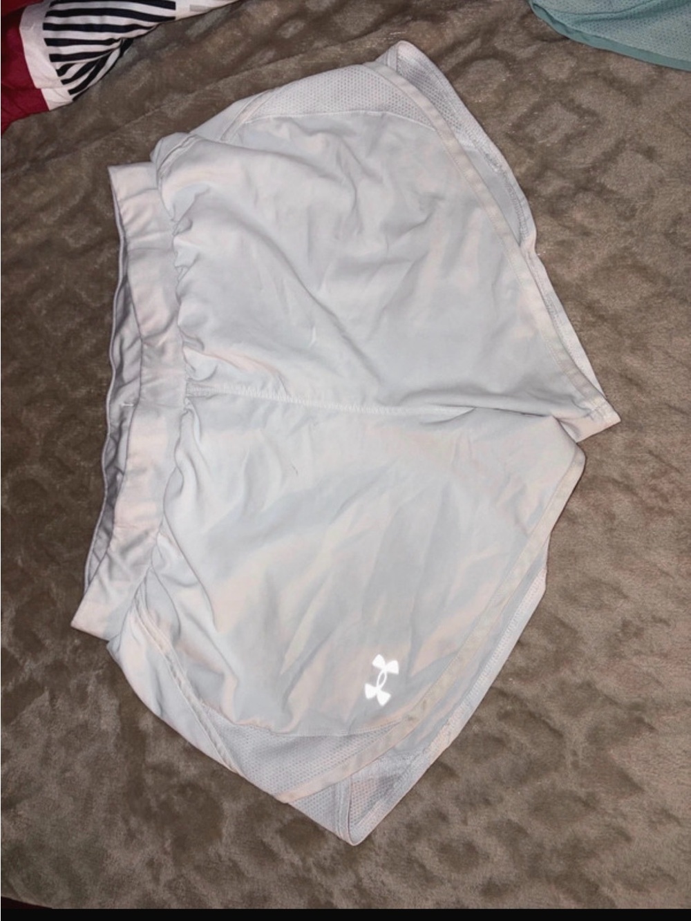 Under Armour White Women’s Athletic Running Shorts